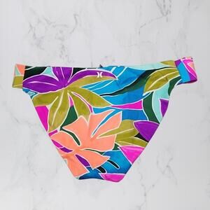 HURLEY Max Isla Full Tab Side Bottom Swim Size Large NWT